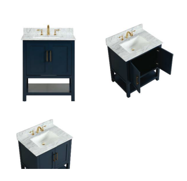 blue cabinet